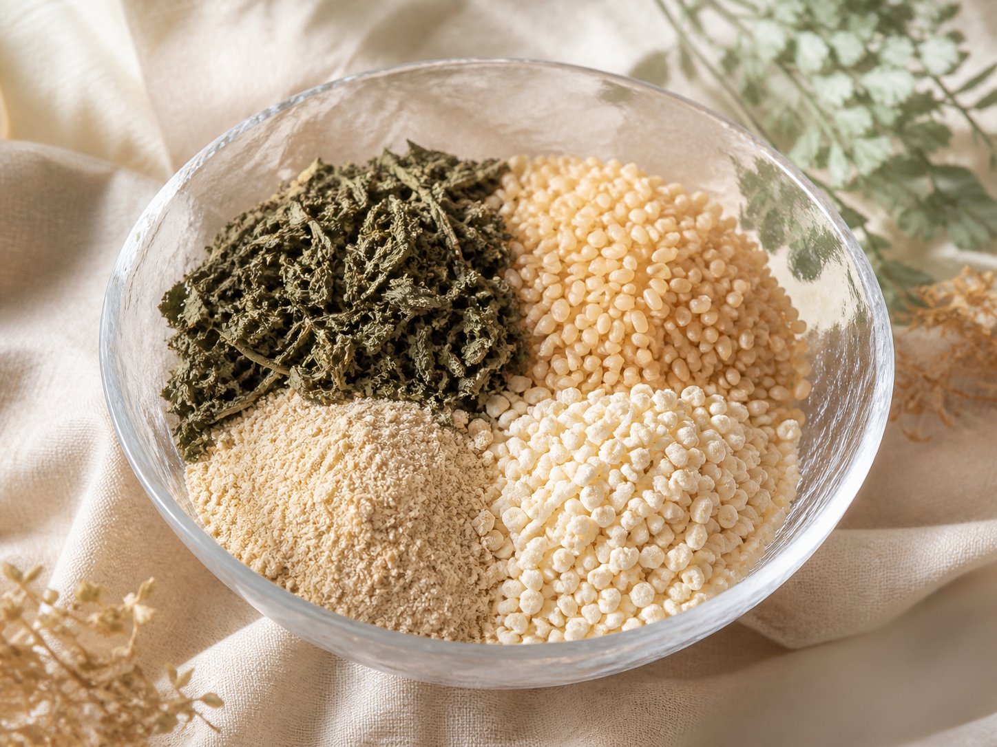 よもぎ・米麹・豆麹・米ぬかの発酵ブレンド